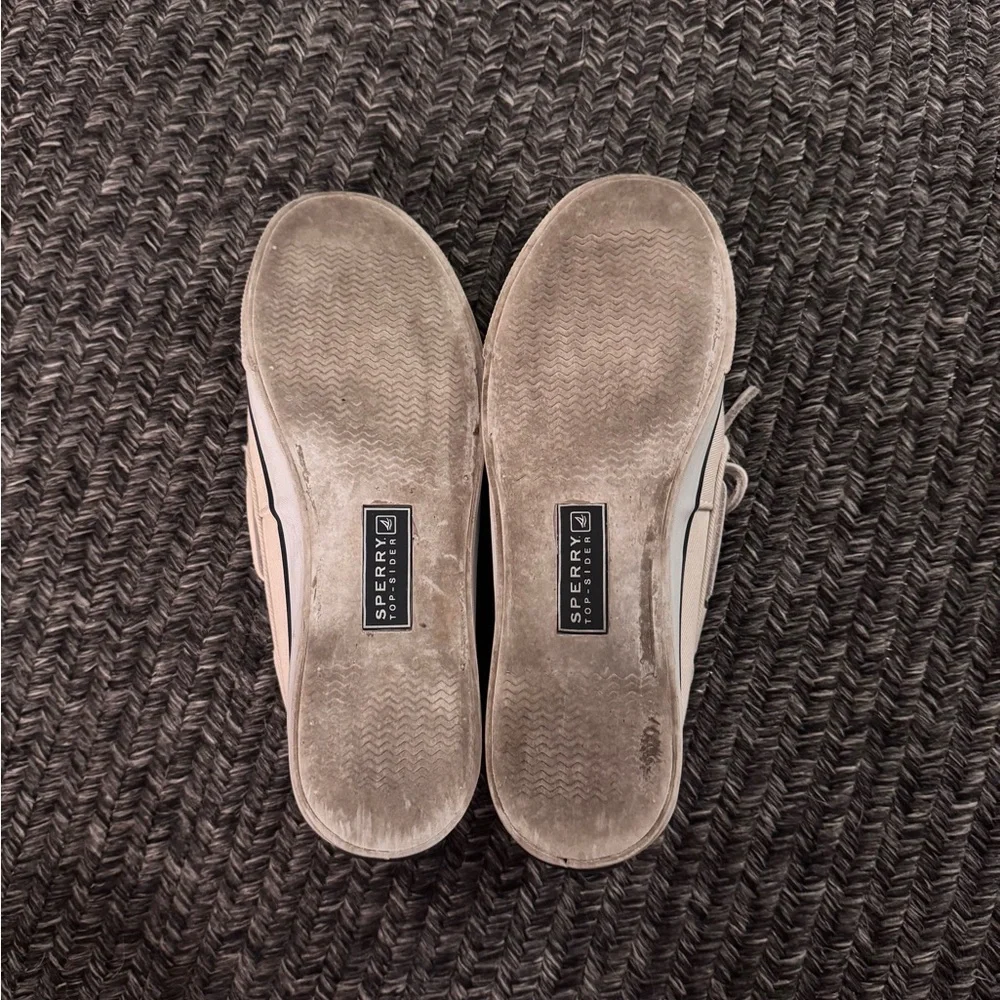 Sperry White & Blue Boat Shoes Loafers
